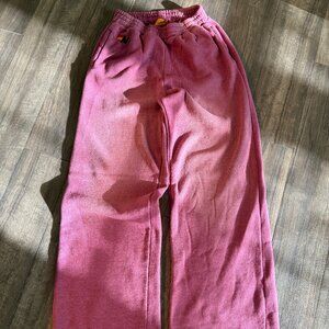 Aviator Nation Essential Pocket Wide Leg Sweatpant